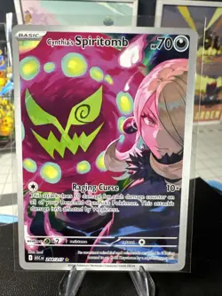 Pokemon TCG Cynthia's Spiritomb 244/217 AH Illustration Rare NM FREE SHIPPING - Image 1