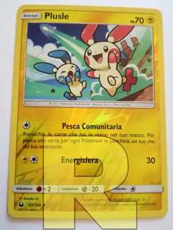 Plusle ® Tempesta Astrale 53/168 ® Reverse Holo Foil ® Pokemon ® Italiano - Image 1
