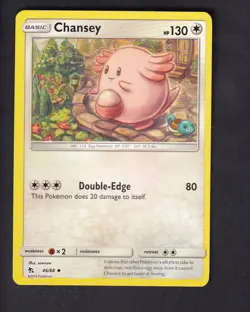 Chansey 46/68 Uncommon Hidden Fates Pokemon Near Mint - Image 1
