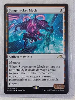MTG Surgehacker Mech #260 Kamigawa Neon Dynasty Magic Card Rare NM - Image 4