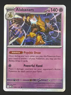 Alakazam 056/132 Rare Mega Evolution Pokemon Holo Near Mint - Image 1