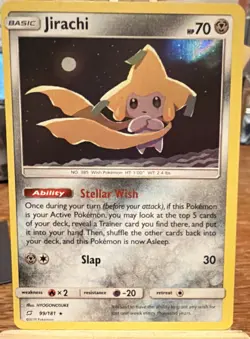 Pokemon TCG Jirachi 99/181 SM-Team Up Holo Rare Reverse Holo English 70 HP - Image 1
