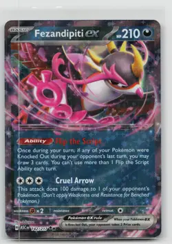 NM Fezandipiti ex 142/217 Double Rare Ascended Heroes Pokemon - Image 1