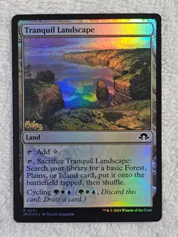 MTG Tranquil Landscape FOIL Modern Horizons 3 (MH3) #231 Magic Card NM - Image 2
