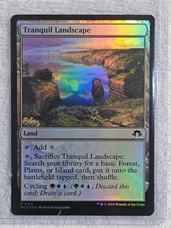 MTG Tranquil Landscape FOIL Modern Horizons 3 (MH3) #231 Magic Card NM - Image 4
