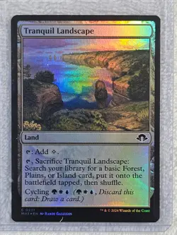 MTG Tranquil Landscape FOIL Modern Horizons 3 (MH3) #231 Magic Card NM - Image 5
