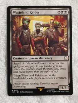 MTG Wasteland Raider #52 Universes Beyond: Fallout Magic Card Rare NM - Image 1
