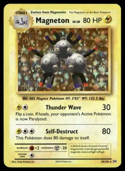 Magneton 38/108 Holo Rare Evolutions Pokemon Holo Near Mint - Image 1