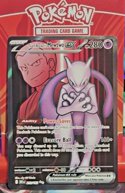 Pokemon TCG Team Rockets Mewtwo EX 213/182 Ultra Rare Destined Rivals Mint - Image 1