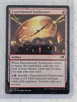 MTG Experimental Synthesizer #138 Kamigawa Neon Dynasty Magic Gathering Card NM - Image 4