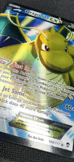 Pokemon Dragonite EX 108/111 - Furious Fists Holofoil LP - Image 2