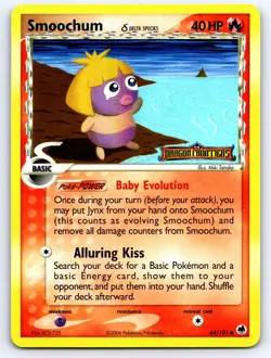 Smoochum 64/101 Common Dragon Frontiers Pokemon Reverse Holo Lightly Played - Image 1