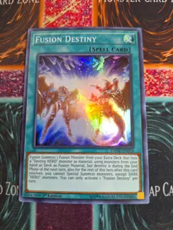 Yu-Gi-Oh! TCG Fusion Destiny DANE-EN054 Super Rare 1st Edition Near Mint - Image 1