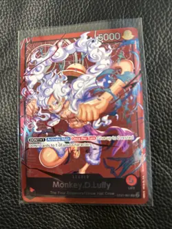 One Piece Monkey.D.Luffy ST21-001 Leader Red Foil - Image 1