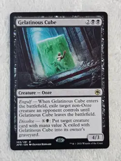MTG Gelatinous Cube #105 Adventures in the Forgotten Realms Card Rare NM - Image 2