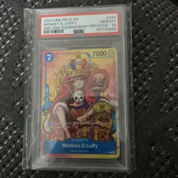 2024 ONE PIECE 2ND ANNIVERSARY PROMO P-043 Monkey D. Luffy PSA 10 GEM MINT💎 - Image 1