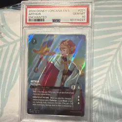 Disney Lorcana - Arthur - King Victorious - Enchanted - PSA 10 💎🔥 - Image 1