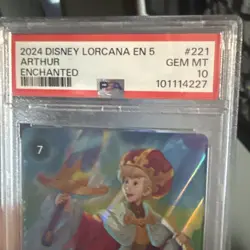Disney Lorcana - Arthur - King Victorious - Enchanted - PSA 10 💎🔥 - Image 2