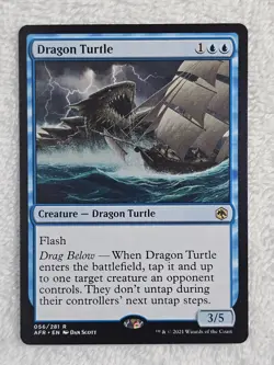 MTG Dragon Turtle Adventures in the Forgotten Realms #56 Card Rare NM - Image 1