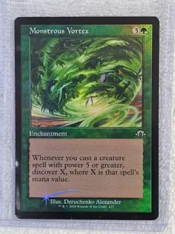 MTG Monstrous Vortex Retro Frame FOIL Modern Horizons 3 (MH3) #427 Card U NM - Image 5