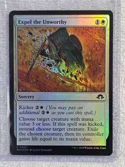 MTG Expel the Unworthy FOIL Modern Horizons 3 (MH3) #25 Magic Card NM - Image 5
