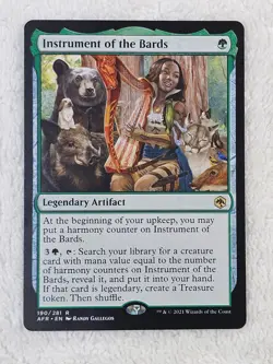 MTG Instrument of the Bards - Adventures in the Forgotten Realms # 190 Rare NM - Image 1