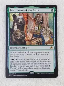 MTG Instrument of the Bards - Adventures in the Forgotten Realms # 190 Rare NM - Image 2