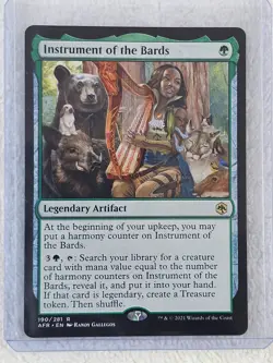 MTG Instrument of the Bards - Adventures in the Forgotten Realms # 190 Rare NM - Image 4