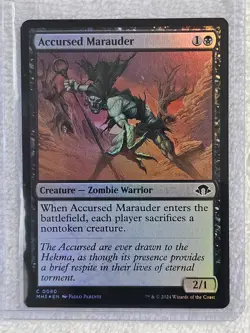 MTG Accursed Marauder FOIL Modern Horizons 3 (MH3) #80 Magic Gathering Card NM - Image 5