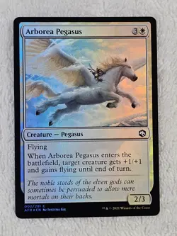 MTG Arborea Pegasus FOIL - Adventures in the Forgotten Realms # 2 NM - Image 2