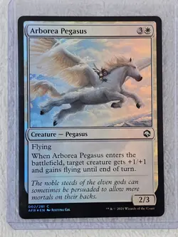 MTG Arborea Pegasus FOIL - Adventures in the Forgotten Realms # 2 NM - Image 4