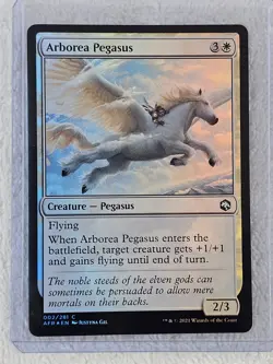 MTG Arborea Pegasus FOIL - Adventures in the Forgotten Realms # 2 NM - Image 5