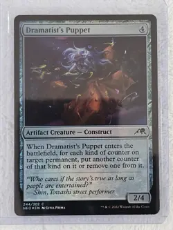 MTG Dramatist's Puppet FOIL #244 Kamigawa Neon Dynasty Magic Card NM - Image 4