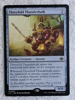 MTG Threefold Thunderhulk The Lost Caverns of Ixalan #265 Card Rare NM - Image 1