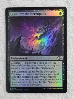 MTG Quest for the Necropolis FOIL Modern Horizons 3 (MH3) #104 Magic Card U NM - Image 1