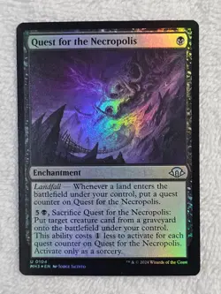 MTG Quest for the Necropolis FOIL Modern Horizons 3 (MH3) #104 Magic Card U NM - Image 2