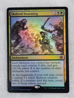 MTG Skeletal Swarming FOIL - Adventures in the Forgotten Realms #232 Rare NM - Image 1