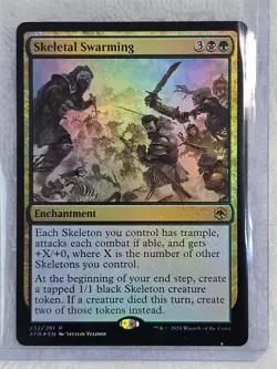 MTG Skeletal Swarming FOIL - Adventures in the Forgotten Realms #232 Rare NM - Image 4