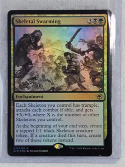 MTG Skeletal Swarming FOIL - Adventures in the Forgotten Realms #232 Rare NM - Image 5