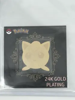 Jigglypuff 24k Gold Plated Sticker Korean Striking Candy Pokemon NM - Image 1
