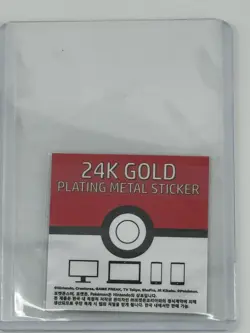 Jigglypuff 24k Gold Plated Sticker Korean Striking Candy Pokemon NM - Image 2