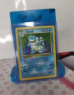 Pokemon Blastoise Turtok Base Set German *Heavily Played* 2/102 Holo WOTC 1999 - Image 1