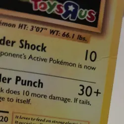 Pokemon TCG Electabuzz Toys R Us Promo Holo XY Evolutions MP Small Crease - Image 3