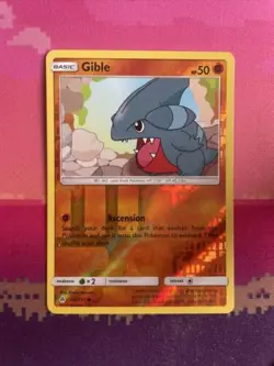 Pokemon Card Gible Forbidden Light Reverse Holo 60/131 Near Mint - Image 1