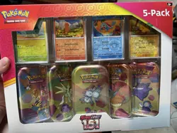 Pokemon TCG Scarlet & Violet 151 Mini Tins 5 Pack Costco Bundle SEALED NEW - Image 1