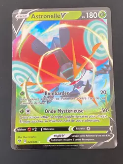 CARTE POKEMON ASTRONELLE V 020/185 FR ULTRA RARE EB VOLTAGE ECLATANT - NM/M - Image 1
