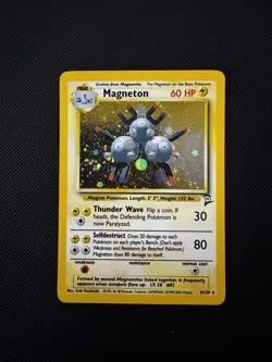 Magneton Base Set 2 9/130 Holo Unlimited Pokemon TCG Card NM - Image 1
