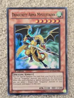 Yu-Gi-Oh! Dragunity Arma Mystletainn SDDL-EN002 Super Rare 1st Edition NM a1/ - Image 1
