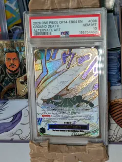 2026 One Piece Ground Death Alternate Art OP14-EB04 #096 PSA 10 GEM MINT - Image 2