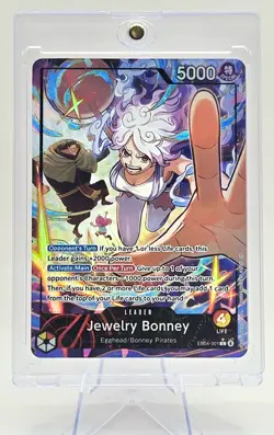 One Piece CCG Bonney Jewelry EB04-001 Leader Alt Art English - Image 1